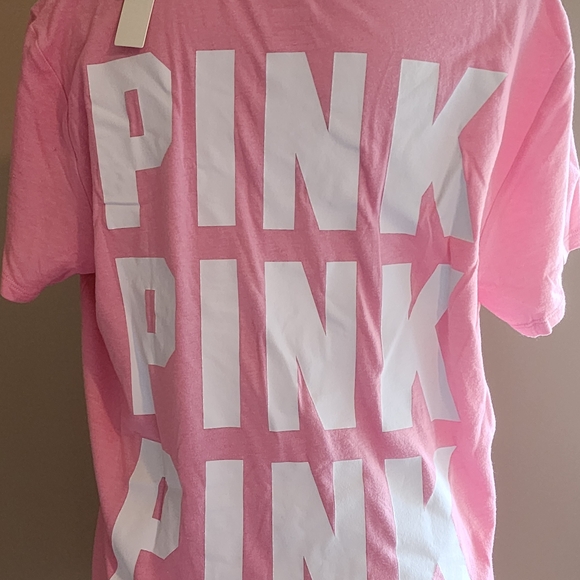 NWT PINK VICTORIA'S SECRET SS T-SHIRT - Picture 2 of 3